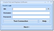 Oracle Find and Replace Software screenshot